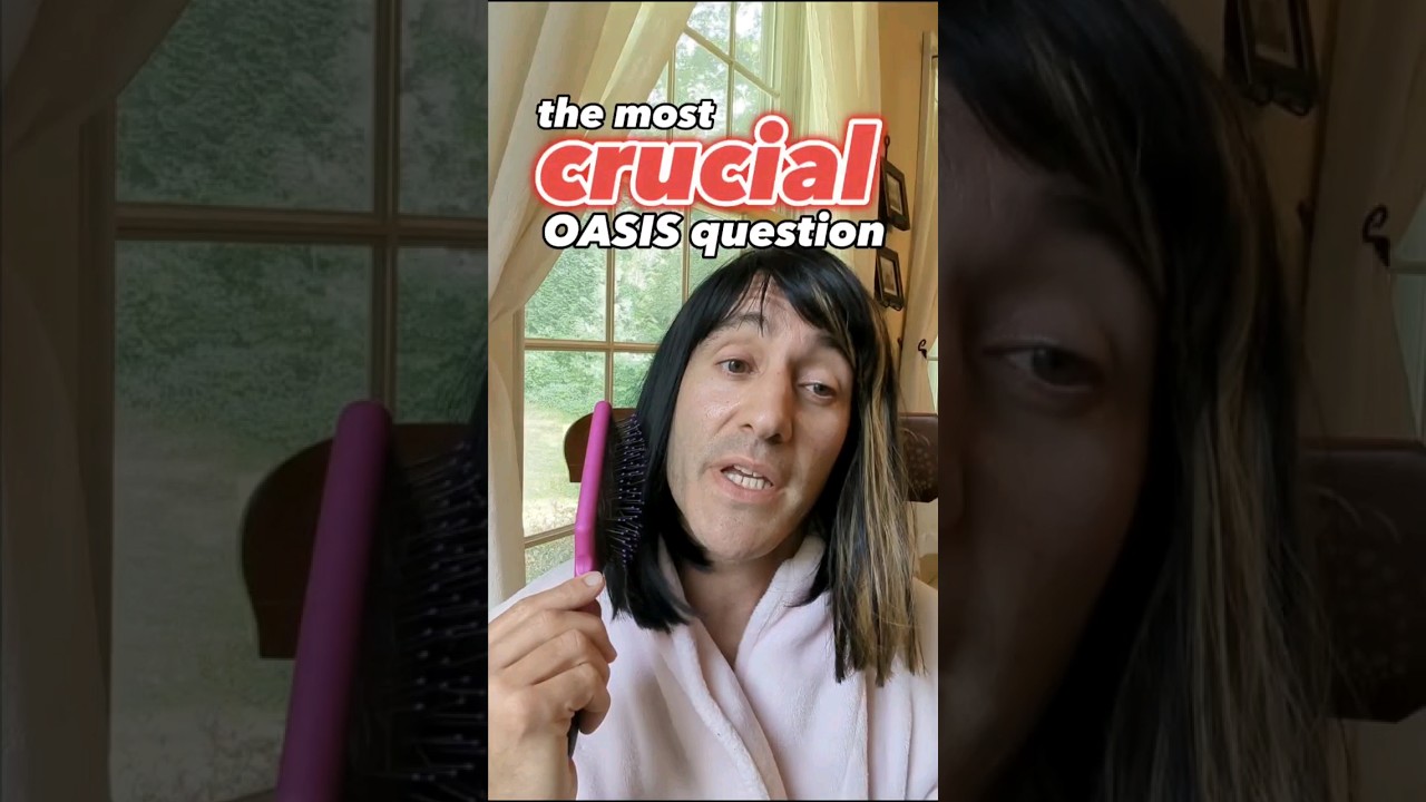 the most crucial OASIS question 😂🤦‍♂️ 