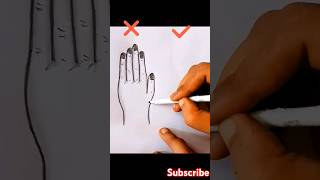 How to draw a hand palm #palm #handmade #hand #tutorial #tricks #sketch #drawing #shortsvideo#shorts