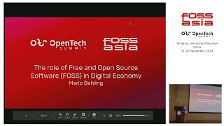 The role of Free and Open Source Software FOSS in Digital Economy - Mario Behling