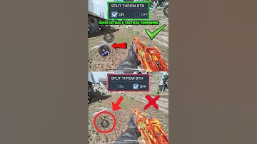 ✅ Best Split Throw BTN setting in CODM BR 🔥💯 Codmobile Tips and Tricks #shorts #codmbr #codmiphone