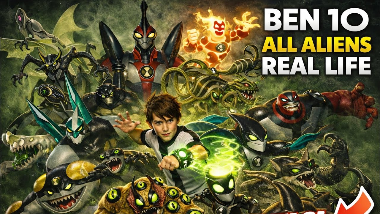 Ben 10 classic all alien in real life 😯