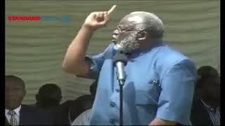 When President Uhuru asked the Abagusi to support him Senator Machage had some words for him