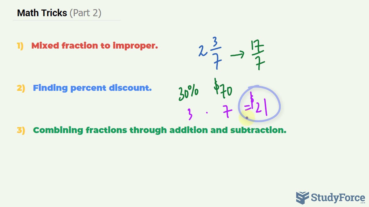 Math Hacks Tips and Tricks (Part 2) YouTube