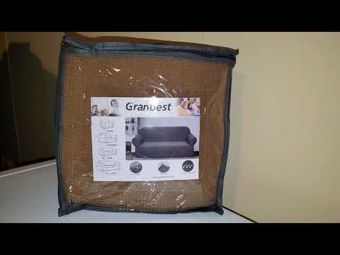 Чохол на диван 2х містний. Еластичний чохол за диван бордо колір. Якісний, захистний чохол, вологонепроникний, антикіготь,, видео 1