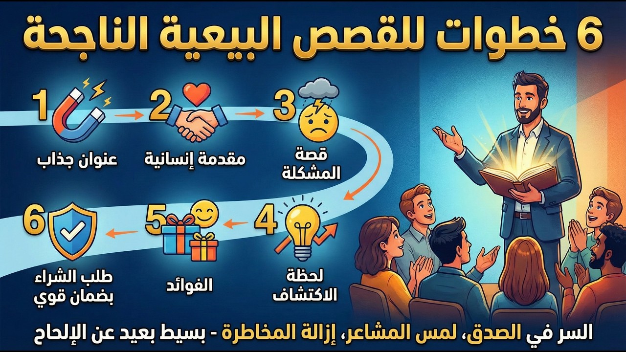 ازاى تبيع بالقصة : 6 خطوات فقط للقصص البيعية الناجحة