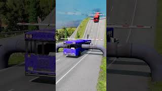 Biggest Bus vs Low Pipe   BeamNG Drive #beamngshorts #gamingshorts #gameplay