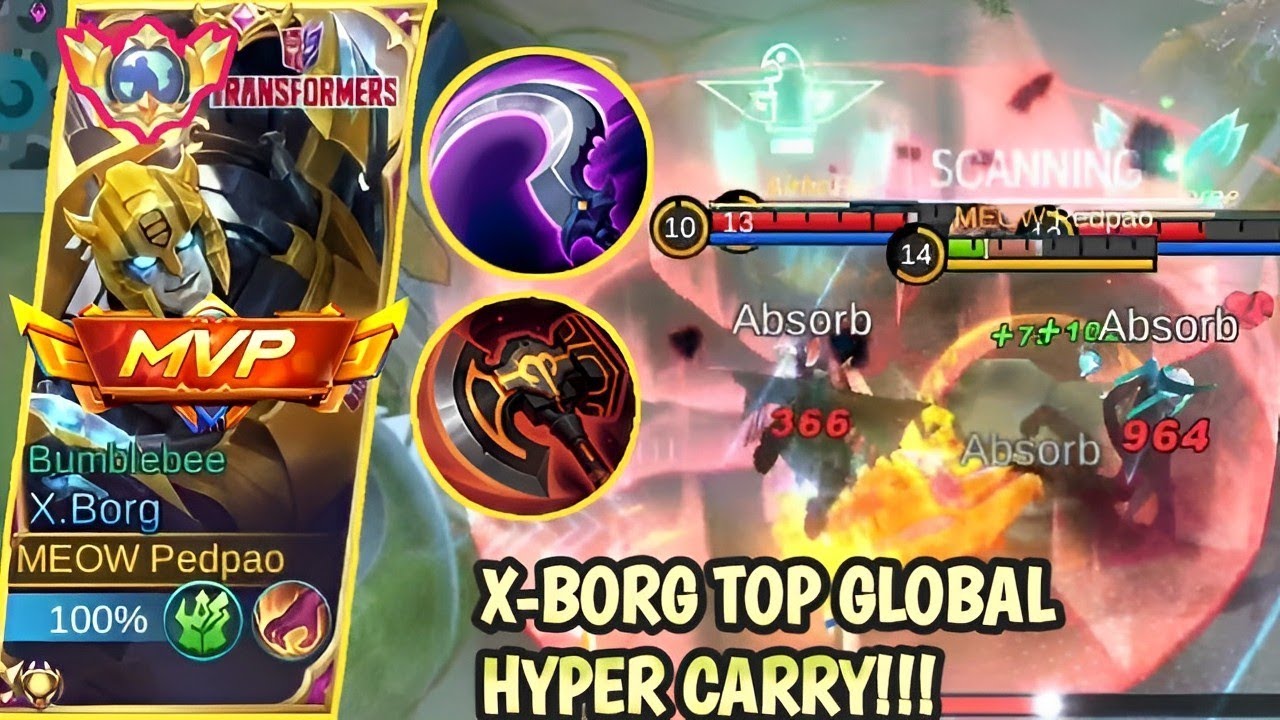 X-BORG HYPER CARRY CRAZY DAMAGE‼️- MOBILE LEGENDS