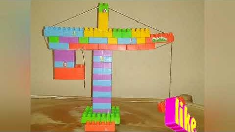 Tower crane operator/ building blocks making/ blocks tower crane........