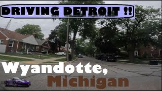 🚗 Driving DETROIT Downriver: Wyandotte Michigan 🚗