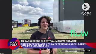 Majo Echeverría desde el Hipódromo de San Isidro: ¡previa de Lollapalooza! #TodoPasa