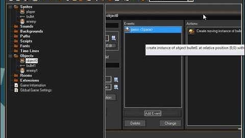 GameMaker HTML5 Tutorial for making a player shoot