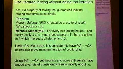 05 Forcing axioms, finite conditions and some more by Mirna Džamonja