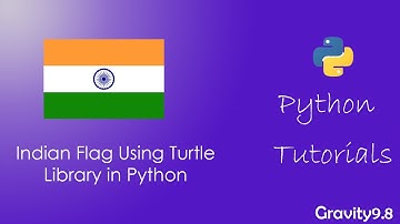 Indian Flag Using Python | Turtle Library