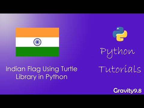 Indian Flag Using Python | Turtle Library