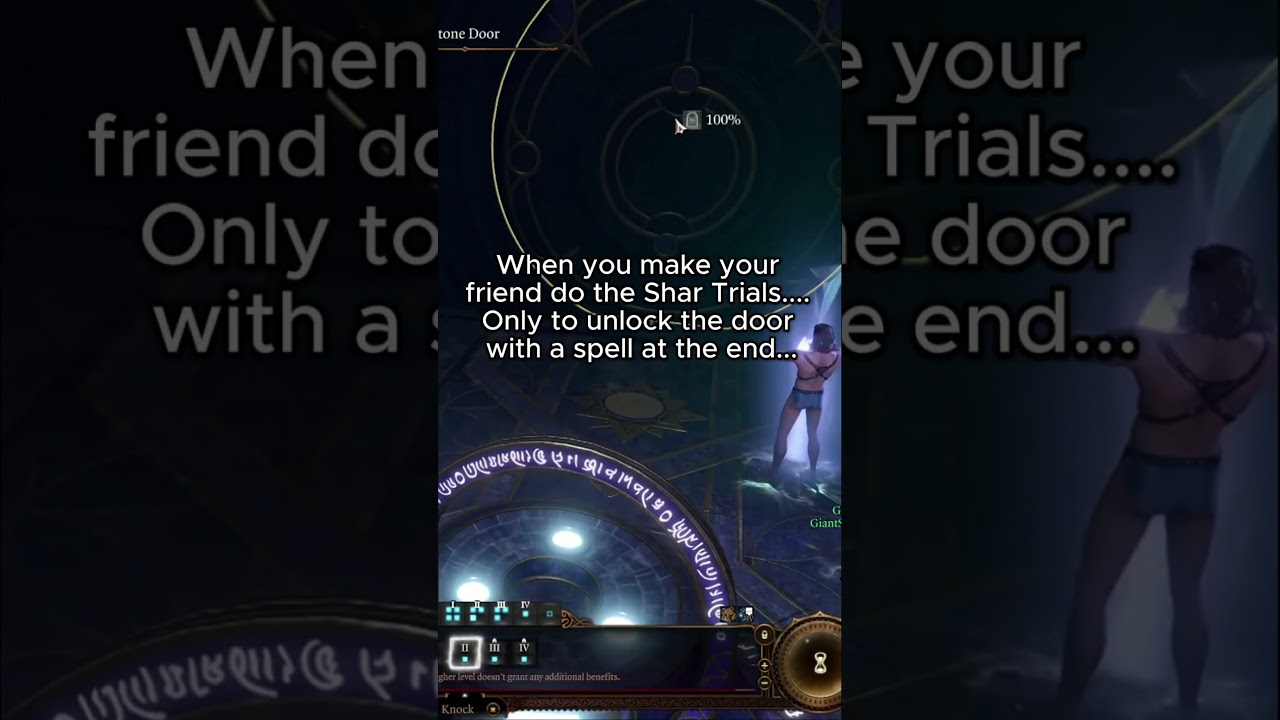 I made my friend do the Shar Trails puzzles..... then used Gale to unlock the door!