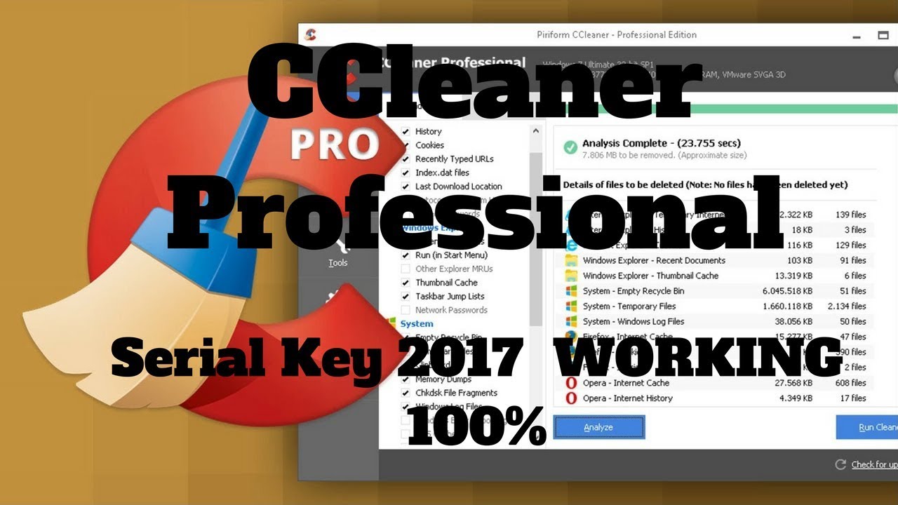 ccleaner pro serial 2017