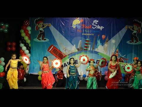 My First Step | Annual Day 2018-2019 | Kindergarten Belly-Dance performance