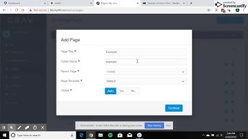 Creating a new page using Grav CMS