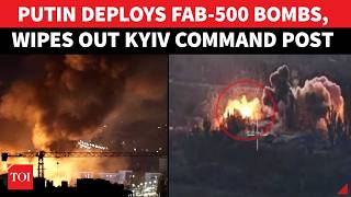 HUGE EXPLOSION! Russiaβs FAB-500 Bombs RIP APART Ukraineβs Command Post In Donetsk | VISUALS