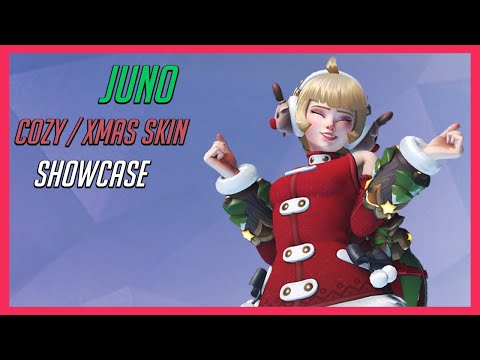 Overwatch 2 - Juno Cozy (Christmas) Skin | Showcase & Gameplay