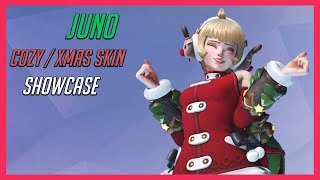 Overwatch 2 - Juno Cozy (Christmas) Skin | Showcase & Gameplay