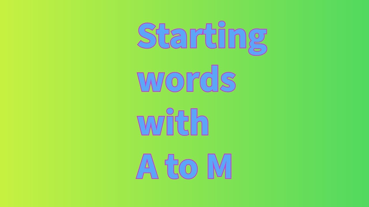 A to M Alphabet Words for Kids | Learn ABC with Fun & Easy Words | Colorful Balloon Kids 