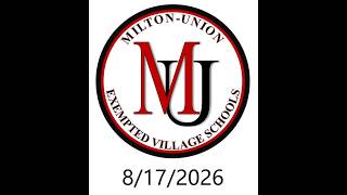 Board of Education Regular Meeting - August 17, 2026