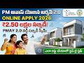 PM Awas Yojana Urban 2.0 Apply Online 2026 | How to Apply PMAY Interest Subsidy Scheme Telugu