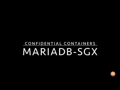 Enclaive's Confidential Container in Use: MariaDB and Data-in-Use Encryption