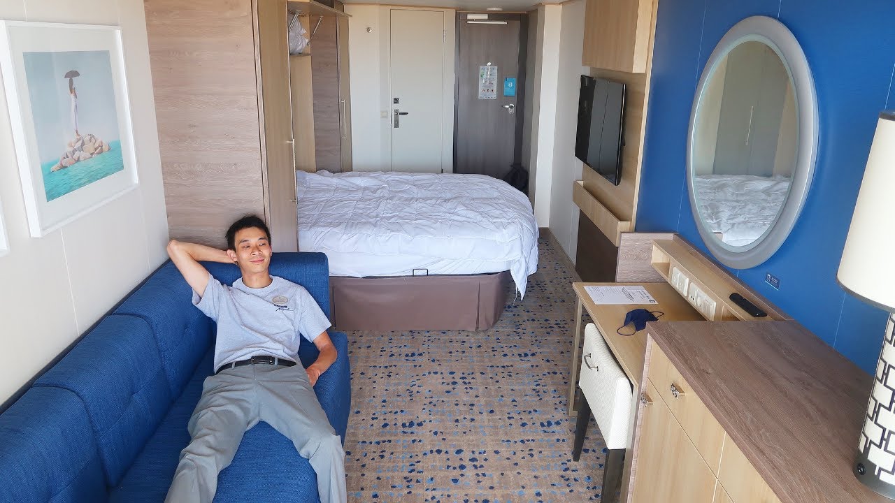 My Cabin For Cruise Ship Quarantine Got Upgraded (Full Tour) | Odyssey Of The Seas