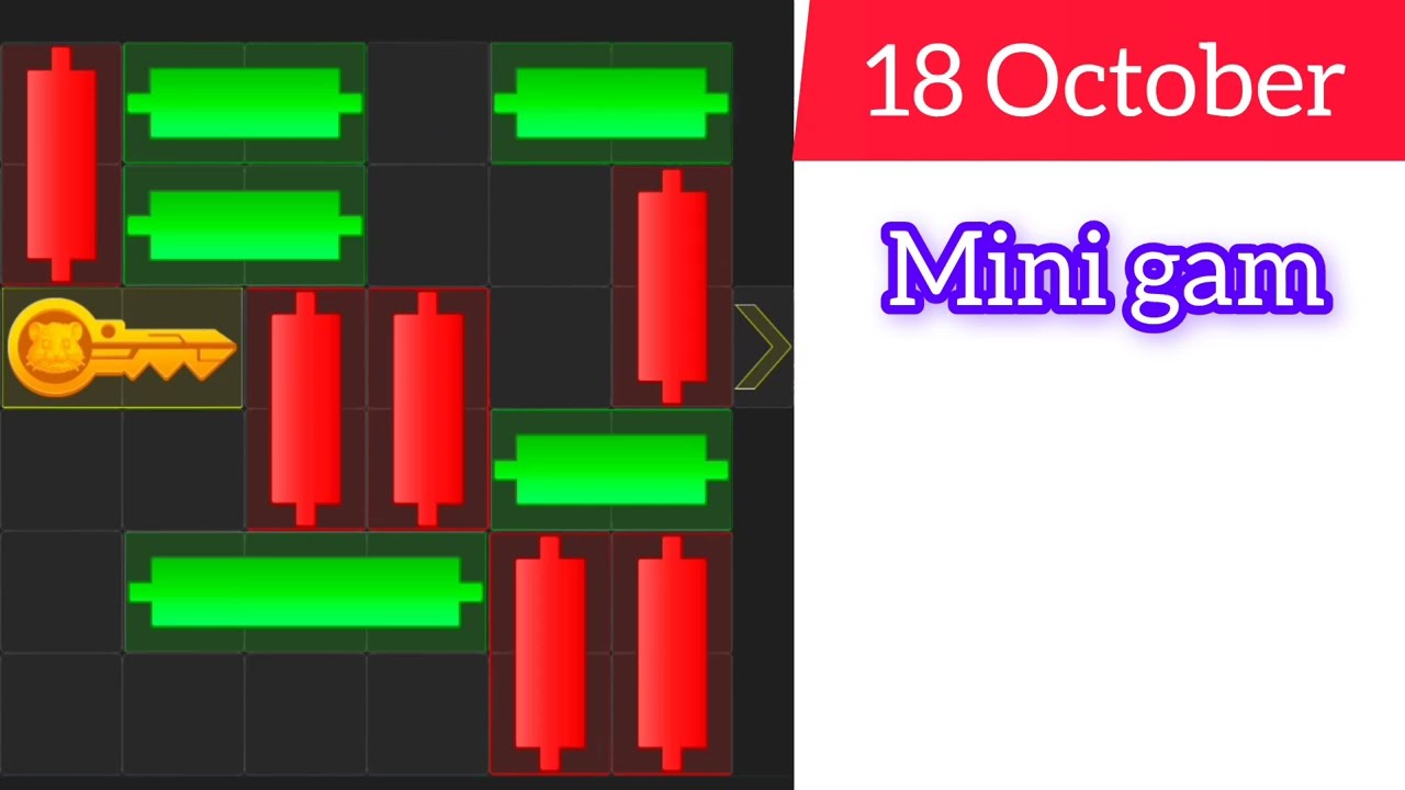 18 October Mini Game Key 100% Solved | Hamster Kombat Puzzle For Today