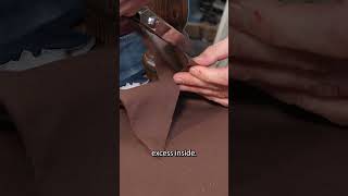 Cutting & fitting the base fabric! Reupholster a footstool: Part Six #howto #upholstery #diy