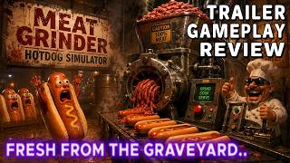 묘지에서 훔친 고기로 핫도그 만들기.. Meat Grinder: Hotdog Simulator 트레일러 + 게임 플레이 리뷰 4K screenshot 2