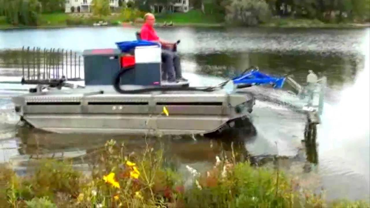 MOBITRAC amphibious tool carrier for pond or lake