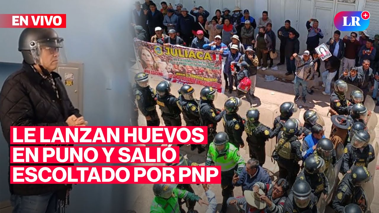 🔴Phillip Butters salió escoltado por PNP en Puno | 