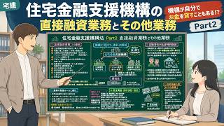 （令和8年版）【講義動画｜宅建・税・その他・029】機構が自分でお金を貸すこともある！？「住宅金融支援機構」の直接融資業務とその他業務を初心者向けに解説Part2