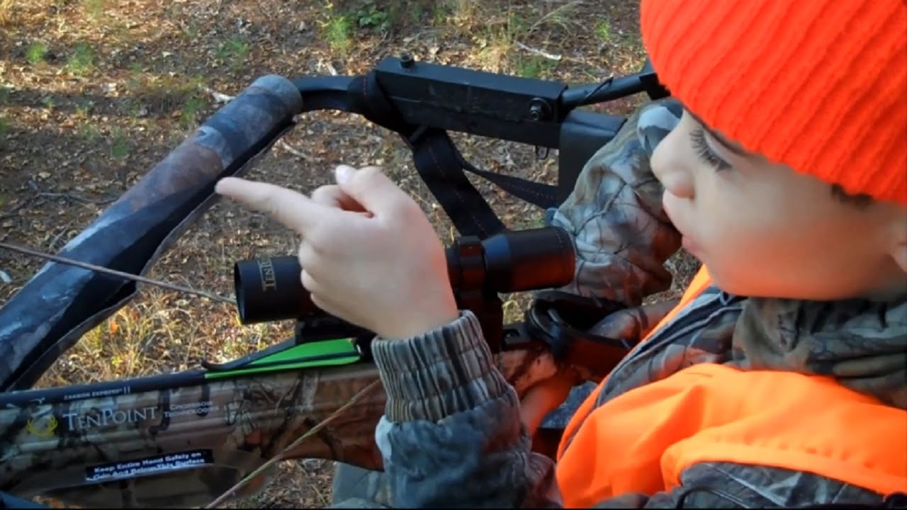 Hunting Deer: 10 Point Crossbow Used By A Kid To Kill His First
