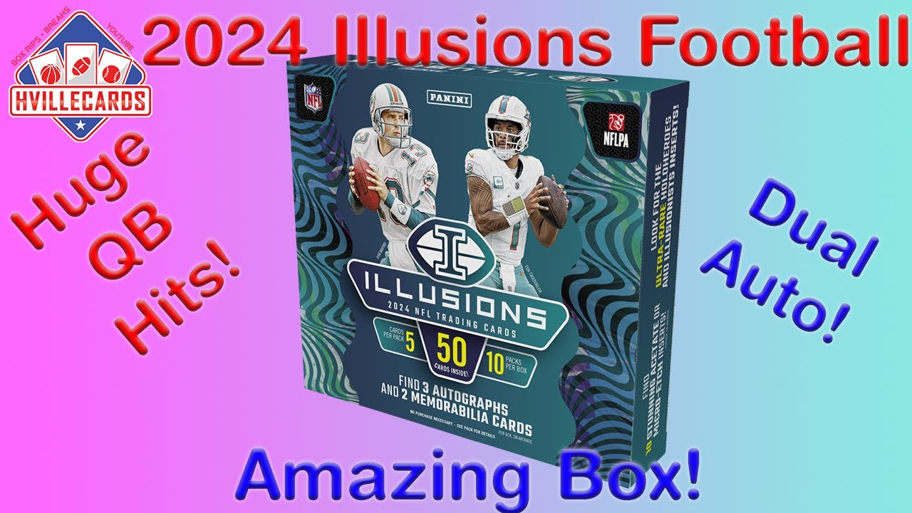 Huge QB Hits!  Amazing Box!  2024 Illusions Football Hobby