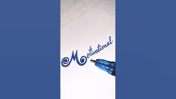 Motivational in Cursive Writing | Handwriting Improvement | #handwriting #cursive #viral #shorts🔥🙂