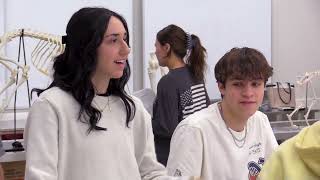 University of Delaware students show off the versatile Anatomy and Physiology Instructional Lab