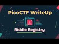 Tutorial PicoCTF 2025 (211): Forensics: Riddle Registry