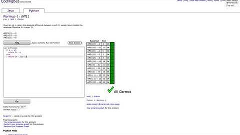 Codingbat Python - Warmup 1 - diff21