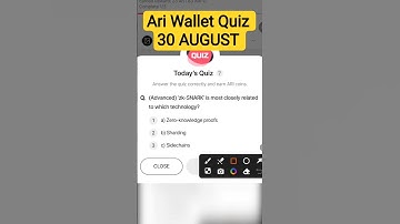 30 August Ari Wallet Quiz Answer 🔥 Ari Wallet Quiz Today | ✨Ari Wallet Today Quiz Answer 🔥Ari Wallet