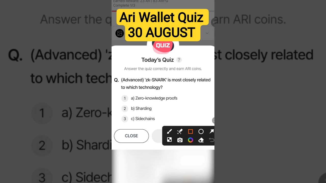 30 August Ari Wallet Quiz Answer 🔥 Ari Wallet Quiz Today | ✨Ari Wallet Today Quiz Answer 🔥Ari Wallet