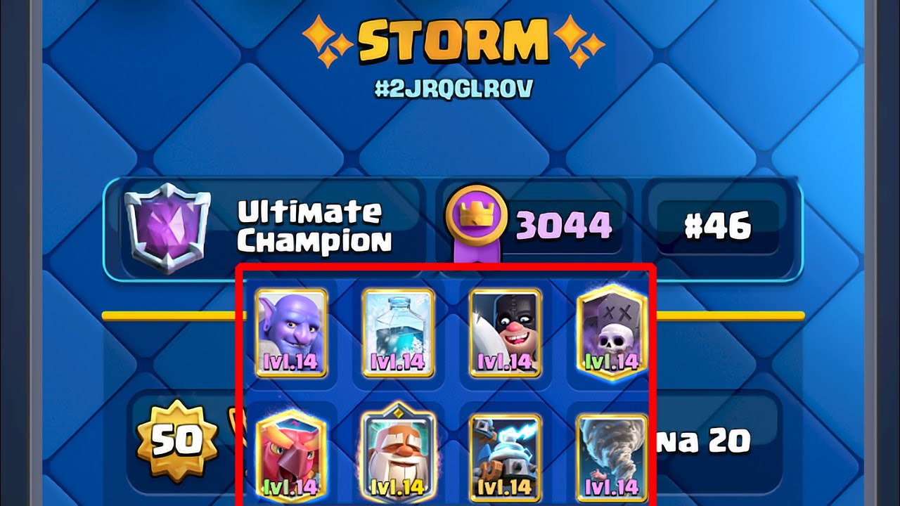 Best bowler graveyard freeze deck in Clash Royale Storm YouTube