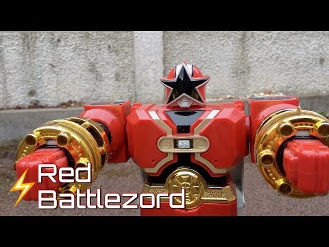 Robot Power Rangers Zeo Red Megazord Battlezord Bandai 1996 - Micro Plays