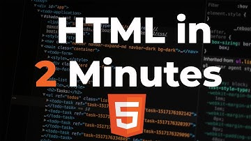 Learn HTML in 2 Minutes