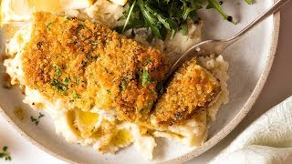 QUICk Parmesan Crumbed Fish (Oven / broiled!)