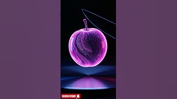 Slicing a Holographic Plum | Cyberpunk ASMR Visual Art #aiasmr  #holographic #cyberpunk #satisfying