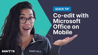 Co-edit with Microsoft Office on Mobile